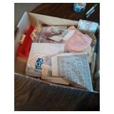 MISC SEWING ITEMS MAGAZINES HOOKS