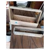 ANTIQUE TOOL CARRY ALONGS ONE METAL AND ONE