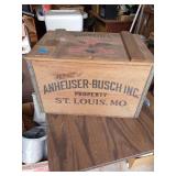 ANHEUSER BUSCH INC WOODEN BOX