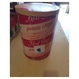 VINTAGE POTATO CHIPS CONTAINER