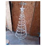 LIGHTED OUTDOOR CHRISTMAS TREE