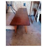 WOODEN BENCH 46 INCHES LONG AND  14 INCHES TALL