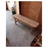 HANDMADE SHELF 34 INCES LONG
HOMEMADE BENCH 42