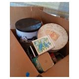 LARGE BOX OF TINS