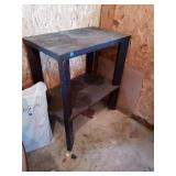 HOME MADE WOOD GARAGE SHELF
36 INCHES TALL BY 32