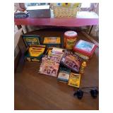 BOX OF CRAYOLA CRAYONS IN TINS