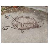 ANTIQUE METAL DECORATIVE WHEEL BARROW