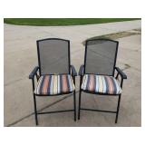 2 METAL LAWN CHAIRS