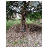 OLD METAL WIND MILL-
NEEDS REPAIR