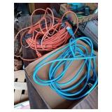 TWO OUTDOOR EXTENSION CORDS