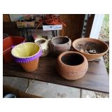 UNIQUE POTTERY FLOWER POTS