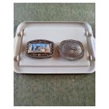 TWO BELT BUCKLES