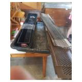 WALLPAPER PANS,  PLASTIC RAIN GUTTERS -  9  ARE