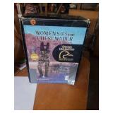 WOMANS 3-5MM CAMOUFLAGE CHEST WADER SIZE 9.