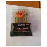 13 PIECE TITANIUM DRILL BIT SET