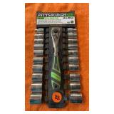 PITTSBURGH 21 PC SOCKET SET 3/8 DR