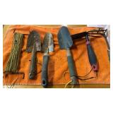 GARDEN TOOLS AND ROPE