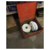 TOW STRAPS IN A LARGE METAL BOX