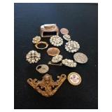 VINTAGE BUTTONS AND MISCELLANEOUS