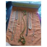 9 COSTUME JEWELRY NECKLACES