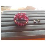 PRETTY VINTAGE BRACELET AND EARRINGS