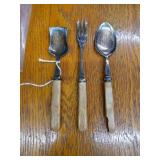 VINTAGE BONE HANDLE UTENSILS