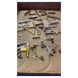 COLLECTION OF TIE CLASPS AND CLIPS