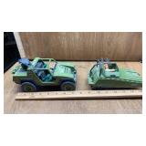 1982 HASBRO G I JOE JEEP AND 1985 TANK