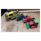 2,TOY SEMIS, VINTAGE BULL DOZERS
