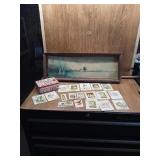 VINTAGE WATERCOLOR PICTURE FRAMED NEEDS REPAIR