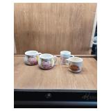 2 CAMPBELS SOUP BOWLS WITH HANDLES AND 2 CUPS