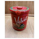 EMPTY VELVET CIGARETTE TOBACCO TIN