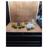SEVERAL KITCHEN GLASS WARE ITEMS