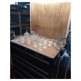 SEVERAL GLADS KITCHEN WARE ITEMS