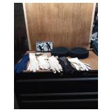 VINTAGE GLOVES, HATS, PHOTO, BELT BUCKLE