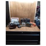 FLASHLIGHT MAGNIFYIER, CLOCKS, CAMERAS, MISC