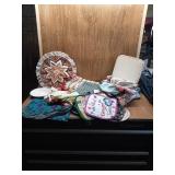 HOT PADS, HANDKERCHIEF, APRONS, MISC