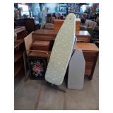 2 IRONING BIARDS AND TV TRAY