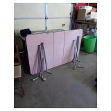 VINTAGE RETRO PINK FORMICA TOPPED TABLE AND