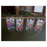 4 COCA-COLA GLASSES