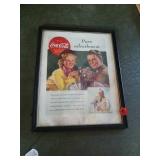 COCA-COLA PICTURE, 12" X 15"