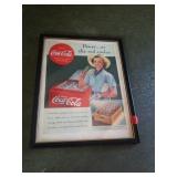 12" X 15" COCA-COLA PICTURE