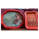 2 MINI COCA-COLA TRAYS