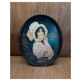 COCA-COLA SERVING TRAY WITH SOME RUST AND HOLE TO