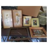 VINTAGE PICTURES AND A FRAME