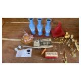 3 FANCY BLUE CASES,-POST CARD MARYSVILLE KS POST