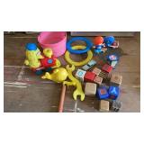 VINTAGE ASSORTMENT OF TOYS- BLOCKS