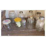 ALL SIZES JARS-  9 TOTAL