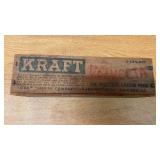 VINTAGE WOODEN KRAFT VELVEETA CHEESE BOX