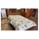 FULL SIZE BED ROOM SET- BED WITH COMFORTER, 5